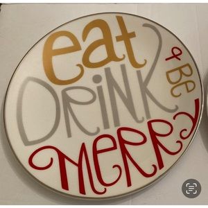 NWT Lenox “Eat Drink &Be Happy” salad dessert plates set of 2